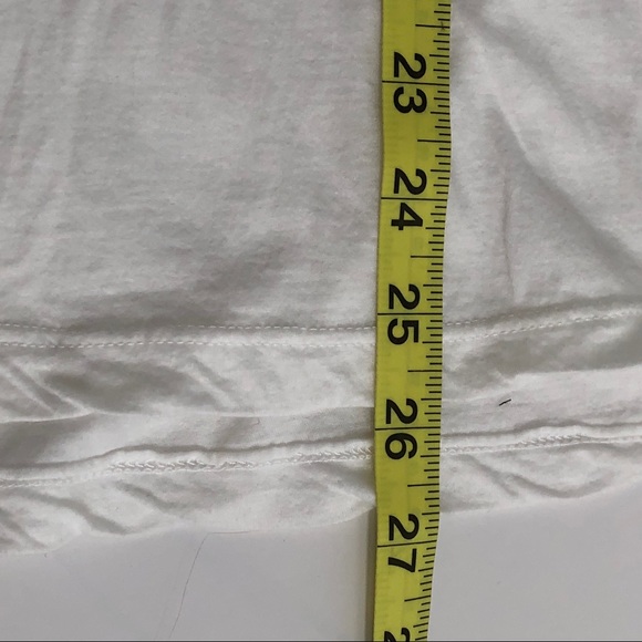 Michael Stars “Park Av” White Short Sleeve Tee OS - Picture 7 of 7